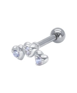 Helix Ear Piercing with Titanium Bar TIP-3048-TI